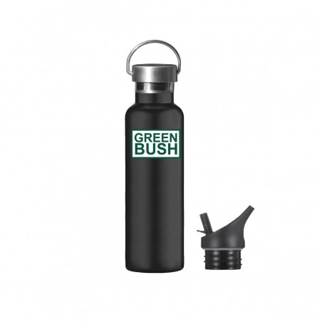 TERMICZNA BUTELKA NA WODĘ GREENBUSH FLASK 621ML CZARNA  kod produktu GRFLST2