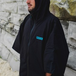 Zimowe Poncho surfingowe FCS All Weather Czarne