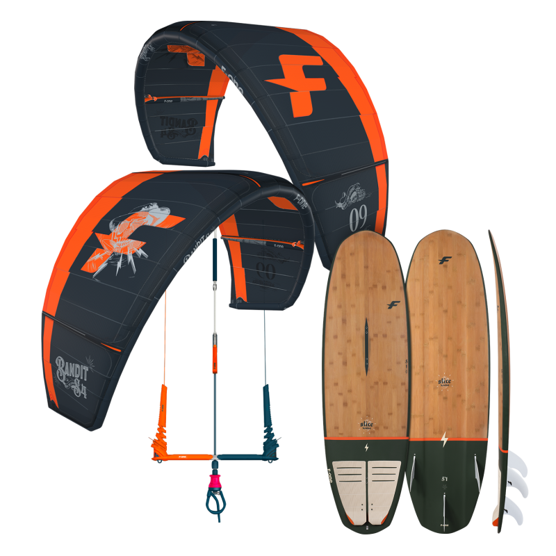 Zestaw kitesurfingowy F-ONE Bandit S4 + Linxbar + Slice Bamboo