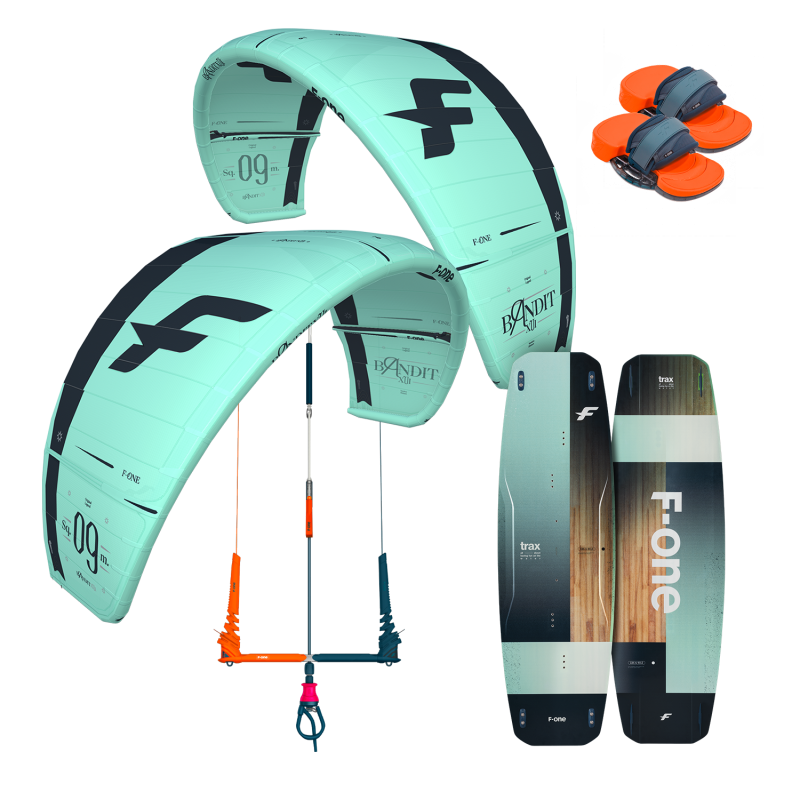 Zestaw kitesurfingowy F-ONE Bandit XVI + Linxbar + Trax + Pady/ Strapy Platinium 3