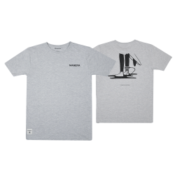 Szary T-Shirt MANERA Surf dla mężczyzn 22247-0100-G-M