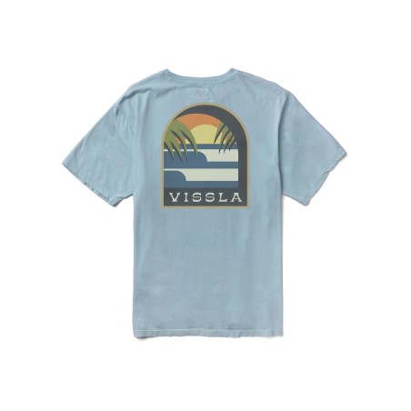 Męski t-shirt Vissla Out The Window Premium Błękitny M4264OUT-CMB-M