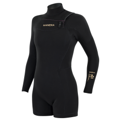 Damska pianka neoprenowa MANERA Seafarer Hybrid LS-SL FZ 3.2mm - Czarna