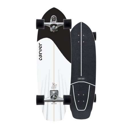 Deska Surfskate CARVER Black Tip 32.5" V4 z trakiem C7, kod produktu: C1013011249