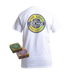 Koszulka SEXWAX T-shirt Biała + WOSK