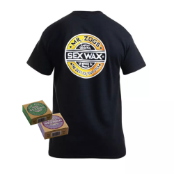 Koszulka SEXWAX T-shirt Czarna + WOSK