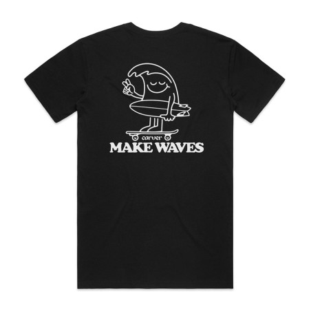 Koszulka CARVER Make Waves - Czarna, kod produktu: C1061221313M