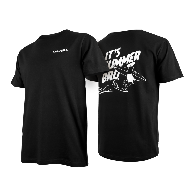 Koszulka MANERA It's Summer Bro - Czarna, kod produktu: 22257-0100-SB-B-M