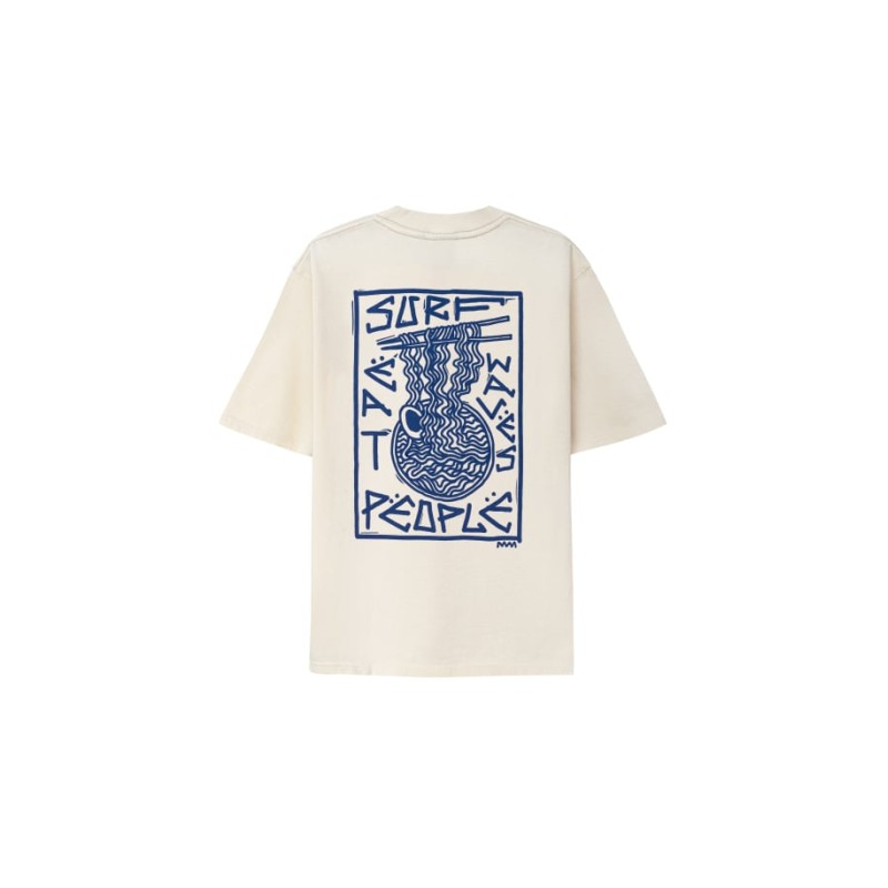 Koszulka SURF PEOPLE Surf Ramen Tee - Biała, kod produktu: TSP-RMN-SN-M
