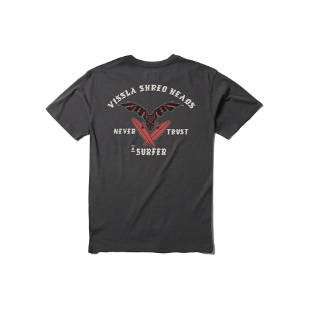 Męska koszulka Vissla Bat Bandito SS PKT Tee Czarna M4827BAT-PHA