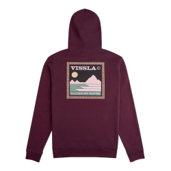 Bluza z kapturem Vissla Big Sky HD Fleece Bordowa