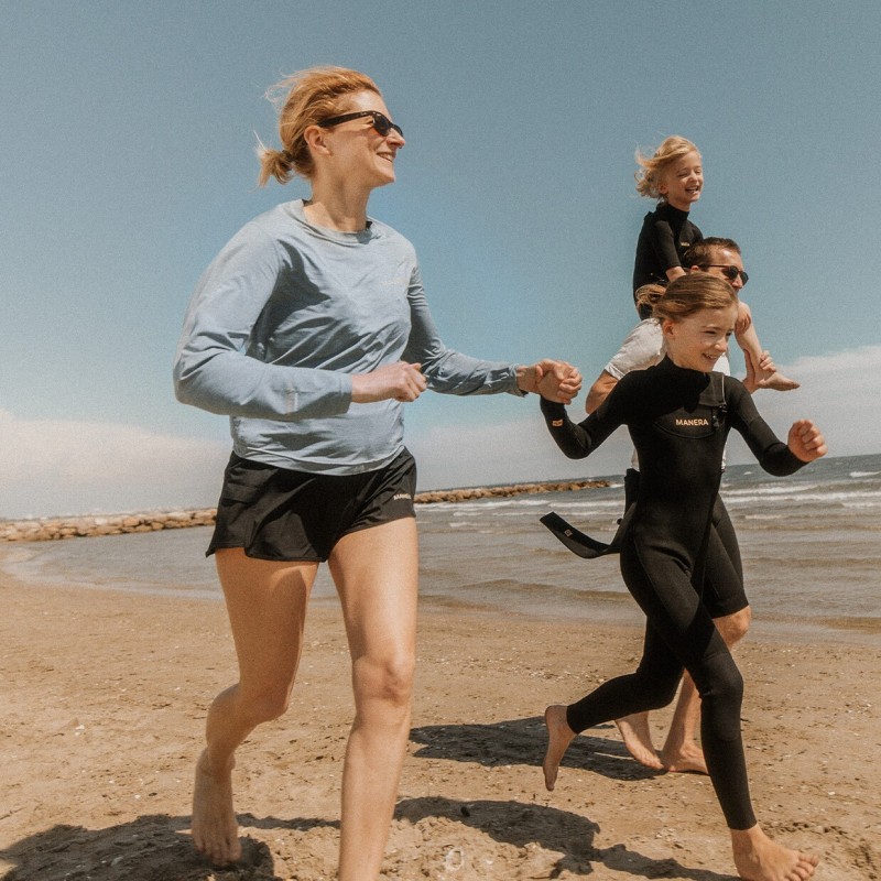 Damska lycra na wodę MANERA WMN Wetshirt Sunshell LS Szara, kod produktu: 22255-1200-M