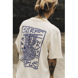 Koszulka SURF PEOPLE Surf Ramen Tee - Biała