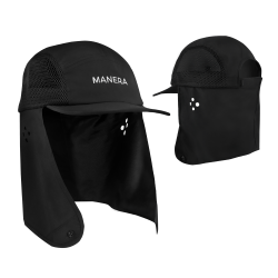 Czapka UV z daszkiem i ochroną szyi MANERA Desertcap Czarna
