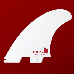 Finy surfingowe FCS II Accelerator PC White Tri