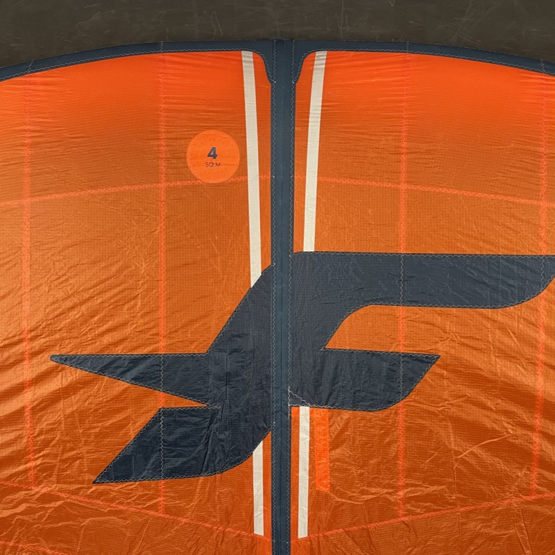 Używane skrzydło wing F-ONE Strike V2 4.0 m2 - Pomarańczowe