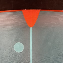 UŻYWANE SKRZYDŁO WINGFOIL F-ONE ORIGIN 5.0 m2 Niebiesko-Pomarańczowe PROTOTYP