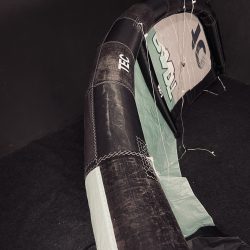 UŻYWANY LATAWIEC KITESURFINGOWY F-ONE BANDIT 17 TEC 7M2 BLACK/MINT